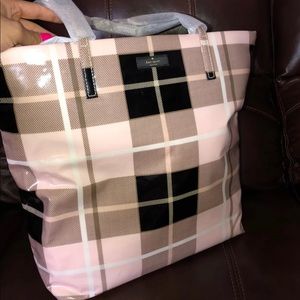 Kate Spade Plaid Bon Shopper Bag